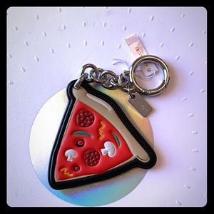 Coach NYC Pizza Slice Keychain